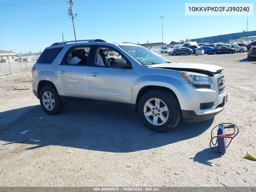 2015 GMC Acadia Sle VIN: 1GKKVPKD2FJ390240 Lot: 40560978