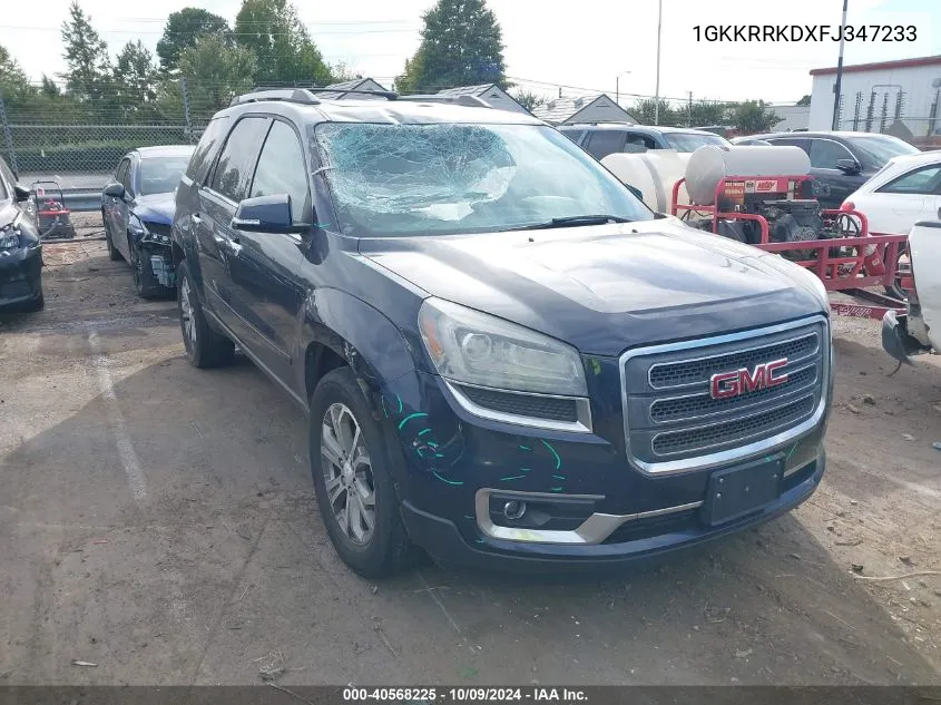 2015 GMC Acadia Slt-1 VIN: 1GKKRRKDXFJ347233 Lot: 40568225