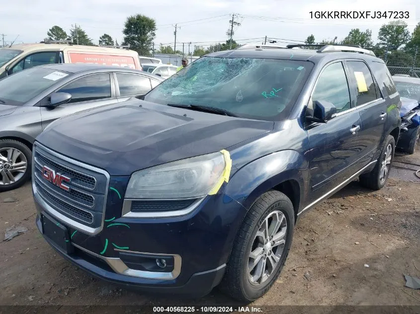 2015 GMC Acadia Slt-1 VIN: 1GKKRRKDXFJ347233 Lot: 40568225