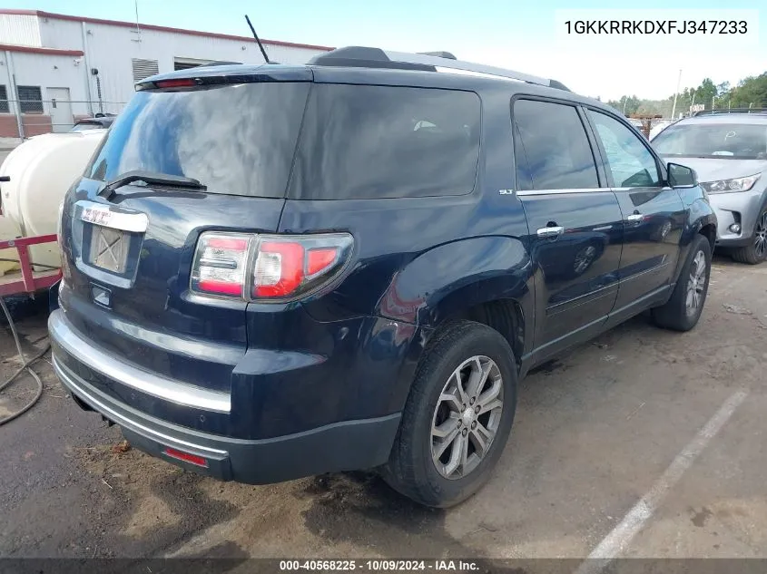 2015 GMC Acadia Slt-1 VIN: 1GKKRRKDXFJ347233 Lot: 40568225