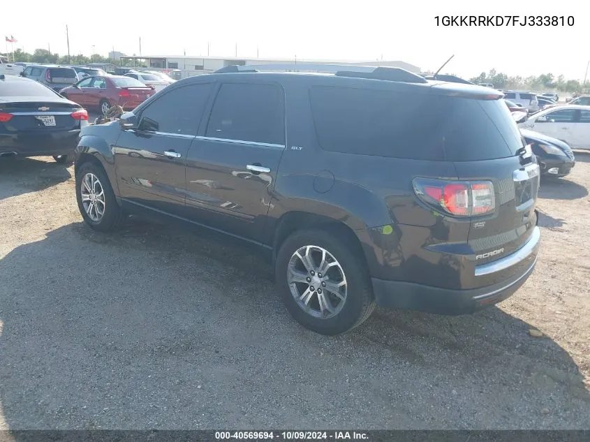 2015 GMC Acadia Slt-1 VIN: 1GKKRRKD7FJ333810 Lot: 40569694