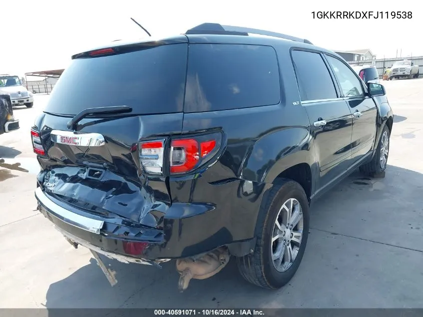 1GKKRRKDXFJ119538 2015 GMC Acadia Slt-1