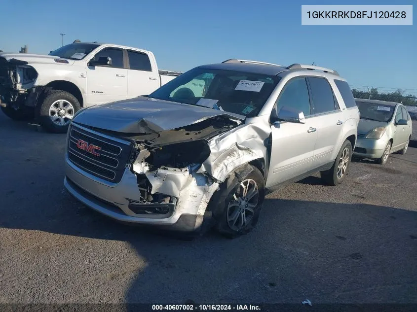 2015 GMC Acadia Slt-1 VIN: 1GKKRRKD8FJ120428 Lot: 40607002