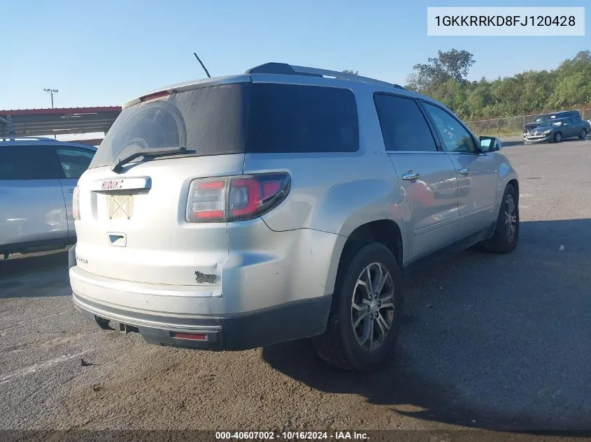 2015 GMC Acadia Slt-1 VIN: 1GKKRRKD8FJ120428 Lot: 40607002