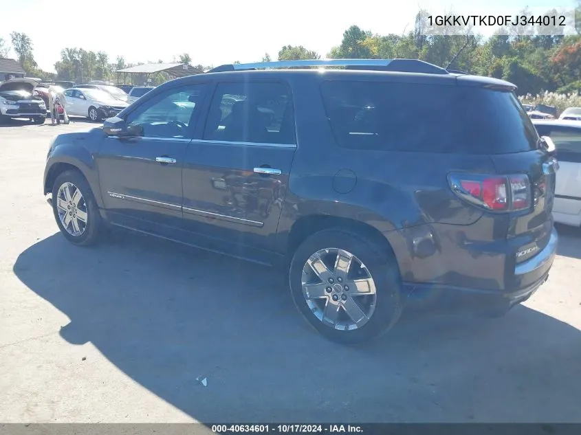 1GKKVTKD0FJ344012 2015 GMC Acadia Denali