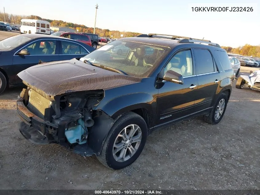 2015 GMC Acadia Slt-1 VIN: 1GKKVRKD0FJ232426 Lot: 40643970