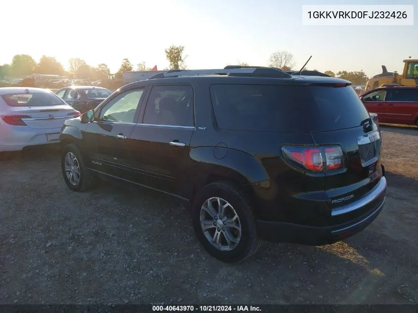 1GKKVRKD0FJ232426 2015 GMC Acadia Slt-1