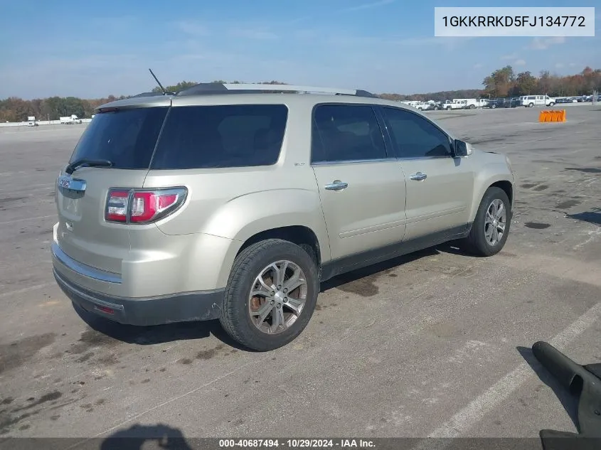 2015 GMC Acadia Slt-1 VIN: 1GKKRRKD5FJ134772 Lot: 40687494