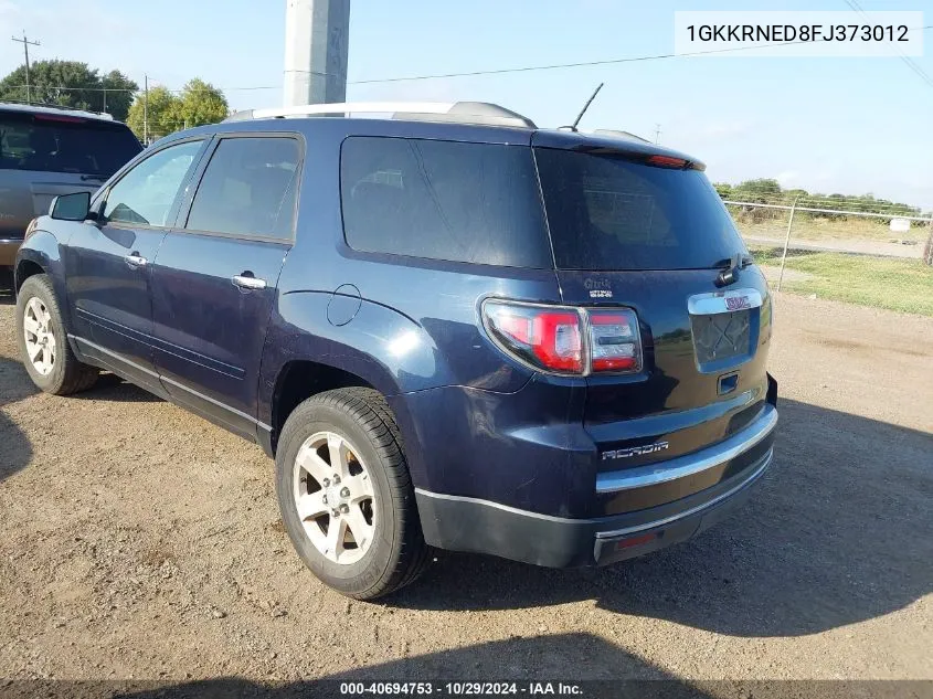 2015 GMC Acadia Sle-1 VIN: 1GKKRNED8FJ373012 Lot: 40694753