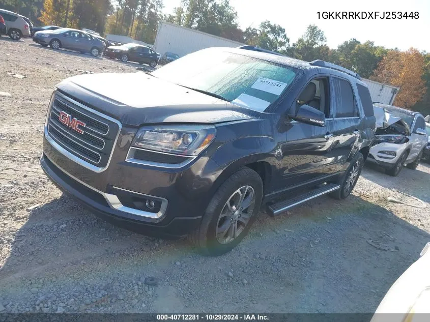 2015 GMC Acadia Slt-1 VIN: 1GKKRRKDXFJ253448 Lot: 40712281