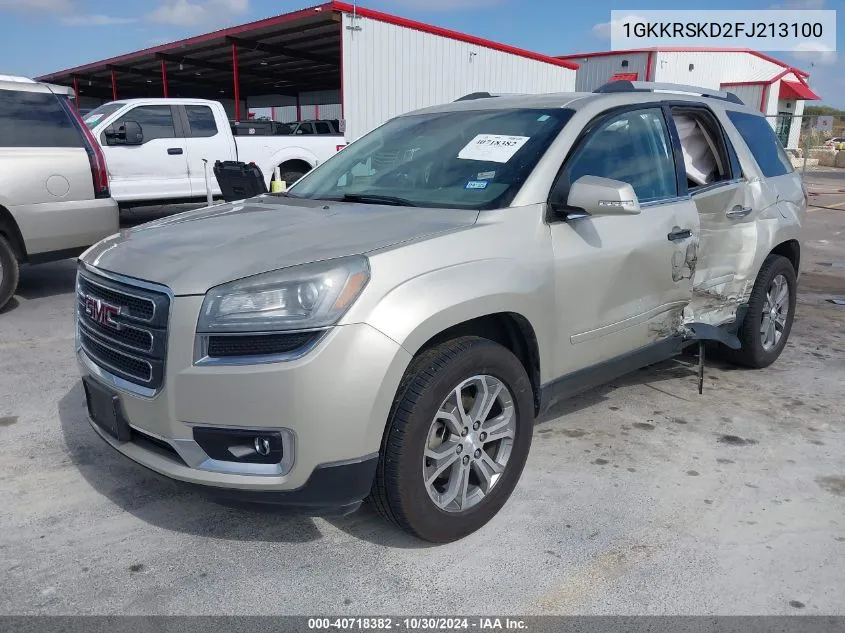 2015 GMC Acadia Slt-2 VIN: 1GKKRSKD2FJ213100 Lot: 40718382