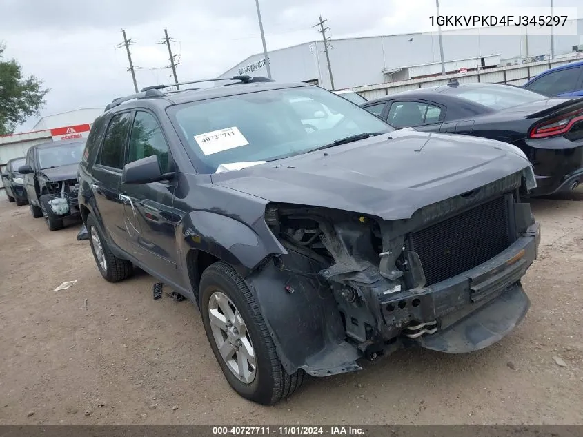 2015 GMC Acadia Sle-2 VIN: 1GKKVPKD4FJ345297 Lot: 40727711