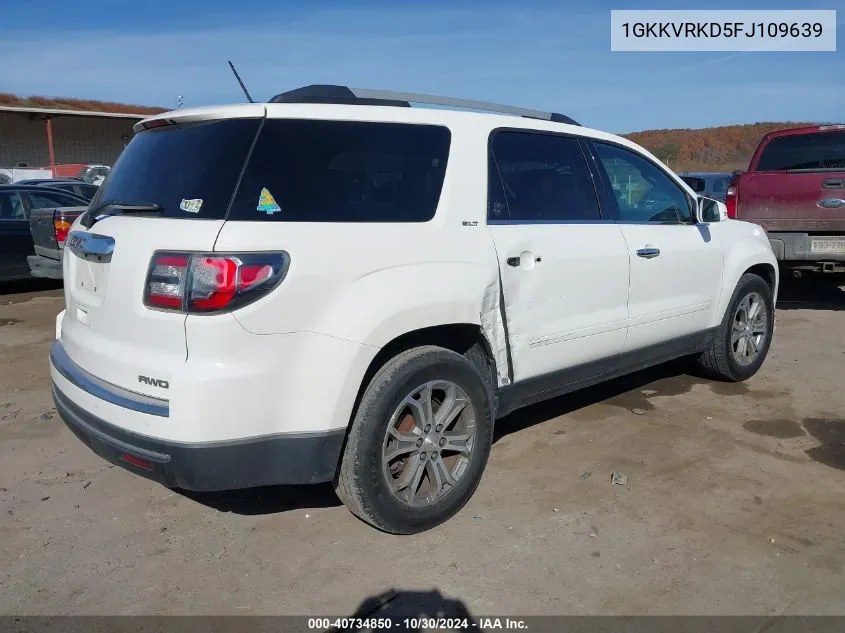 2015 GMC Acadia Slt-1 VIN: 1GKKVRKD5FJ109639 Lot: 40734850