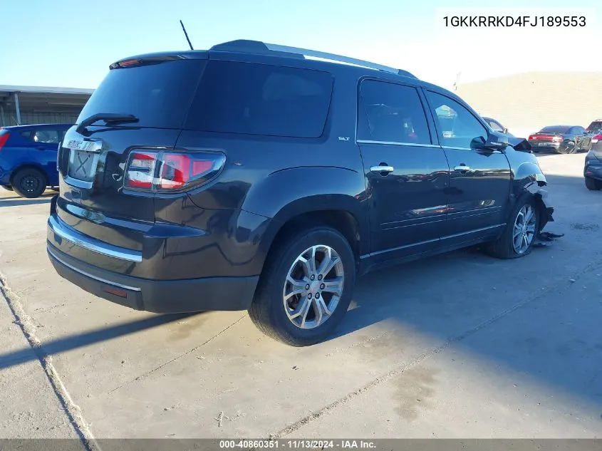 2015 GMC Acadia Slt-1 VIN: 1GKKRRKD4FJ189553 Lot: 40860351