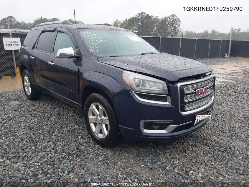 2015 GMC Acadia Sle-1 VIN: 1GKKRNED1FJ259790 Lot: 40862715