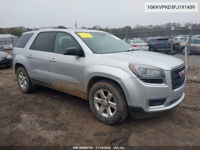 2015 GMC Acadia Sle-2 VIN: 1GKKVPKD5FJ191439 Lot: 40889740