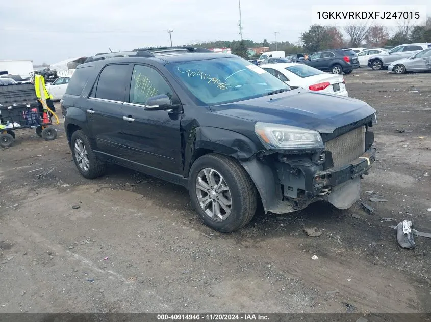 2015 GMC Acadia Slt-1 VIN: 1GKKVRKDXFJ247015 Lot: 40914946