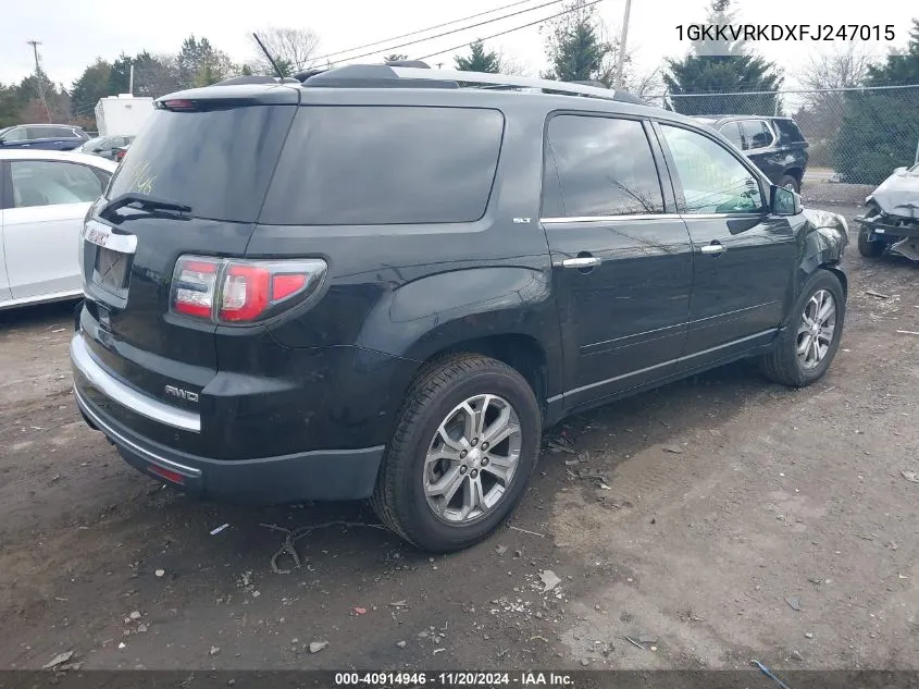 2015 GMC Acadia Slt-1 VIN: 1GKKVRKDXFJ247015 Lot: 40914946