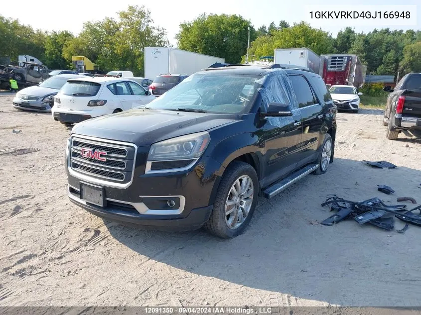 2016 GMC Acadia VIN: 1GKKVRKD4GJ166948 Lot: 12091350