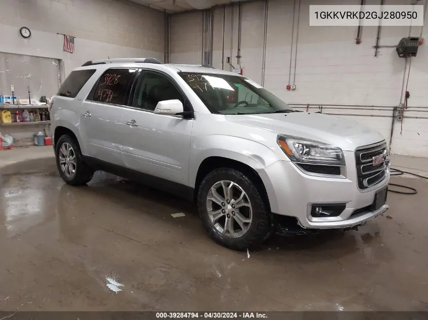 2016 GMC Acadia Slt-1 VIN: 1GKKVRKD2GJ280950 Lot: 39284794