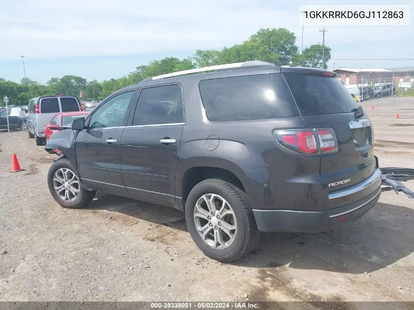 1GKKRRKD6GJ112863 2016 GMC Acadia Slt-1