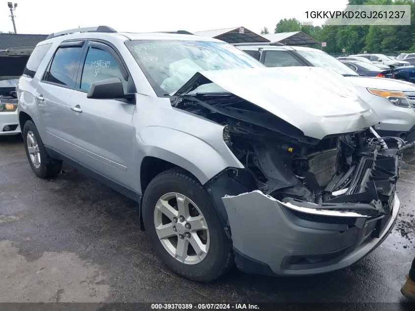 1GKKVPKD2GJ261237 2016 GMC Acadia Sle-2