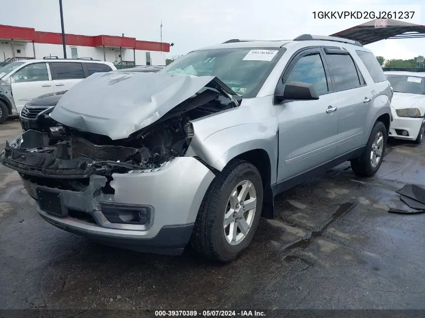 1GKKVPKD2GJ261237 2016 GMC Acadia Sle-2