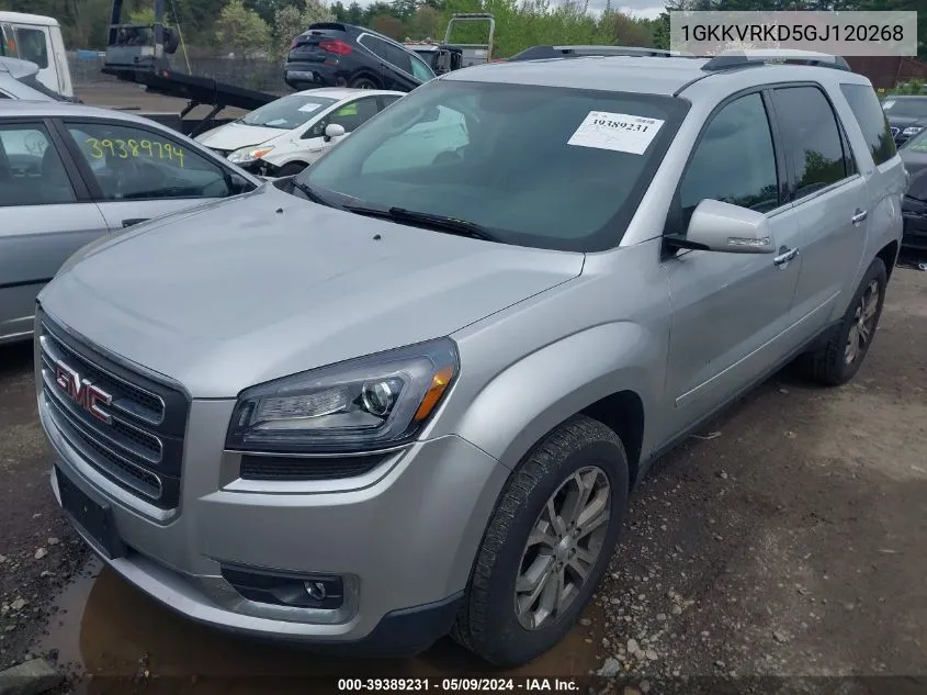 2016 GMC Acadia Slt-1 VIN: 1GKKVRKD5GJ120268 Lot: 39389231