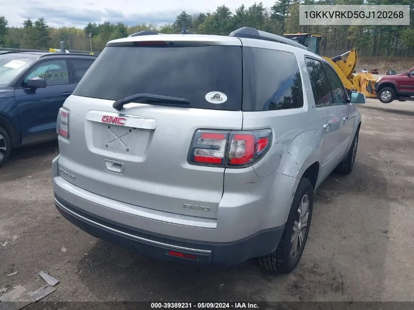 2016 GMC Acadia Slt-1 VIN: 1GKKVRKD5GJ120268 Lot: 39389231