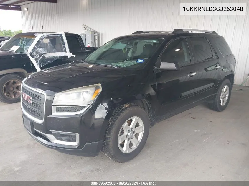 2016 GMC Acadia Sle VIN: 1GKKRNED3GJ263048 Lot: 39692903