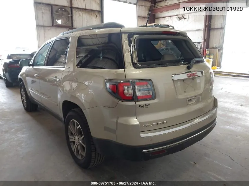 1GKKRRKD3GJ101920 2016 GMC Acadia Slt-1