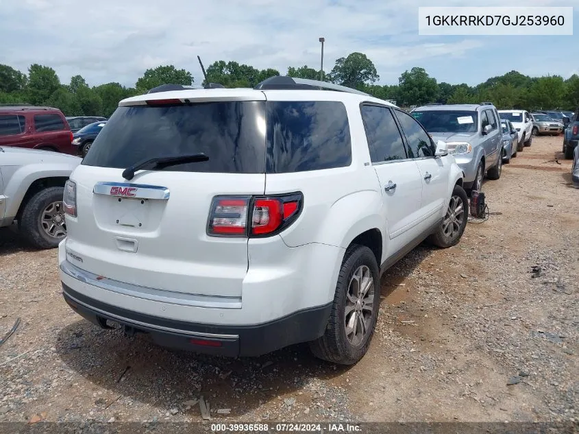 1GKKRRKD7GJ253960 2016 GMC Acadia Slt-1