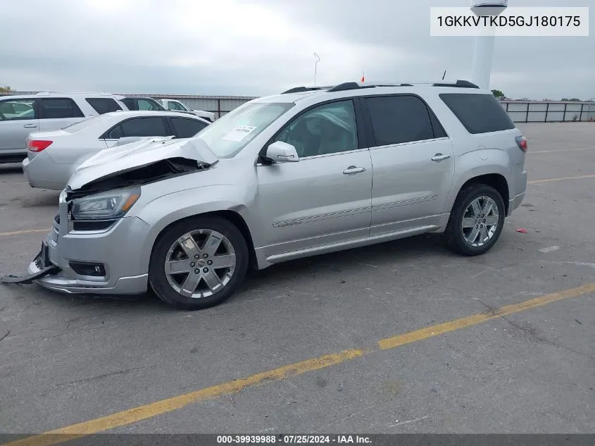 1GKKVTKD5GJ180175 2016 GMC Acadia Denali