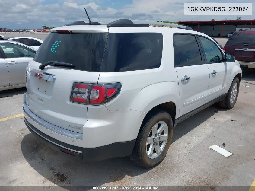 1GKKVPKD5GJ223064 2016 GMC Acadia Sle-2