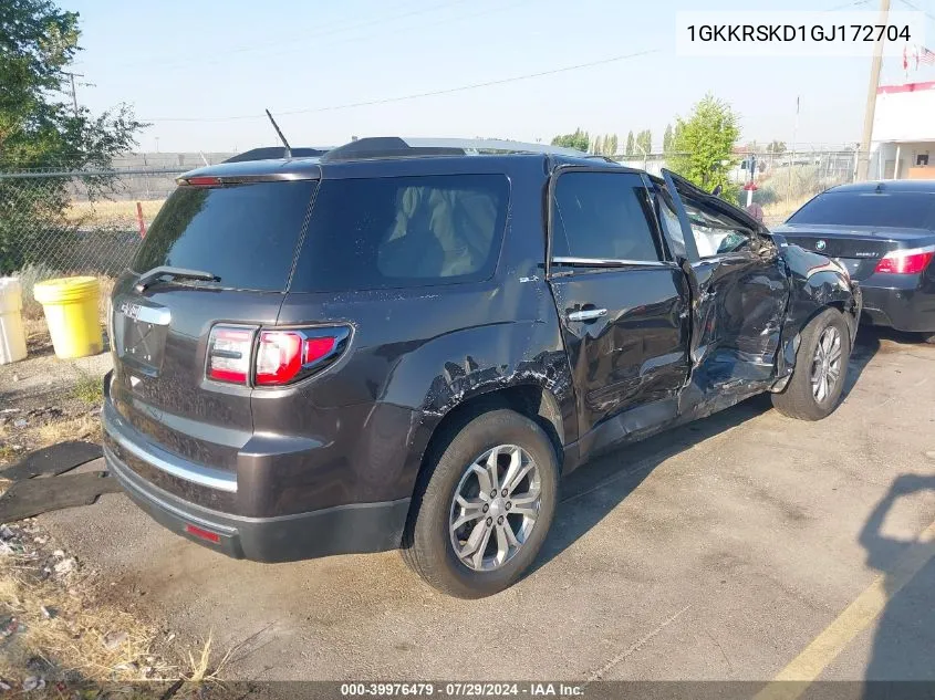 2016 GMC Acadia Slt-2 VIN: 1GKKRSKD1GJ172704 Lot: 39976479