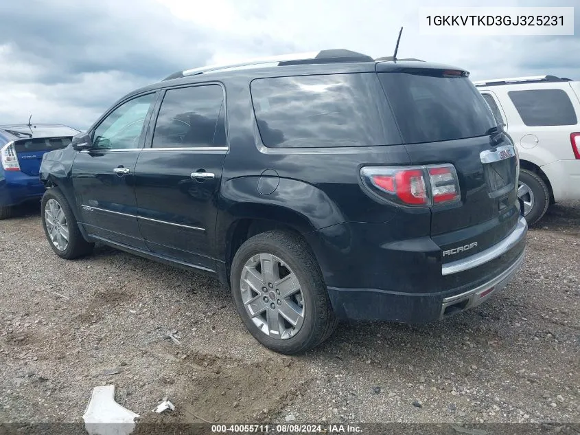 1GKKVTKD3GJ325231 2016 GMC Acadia Denali