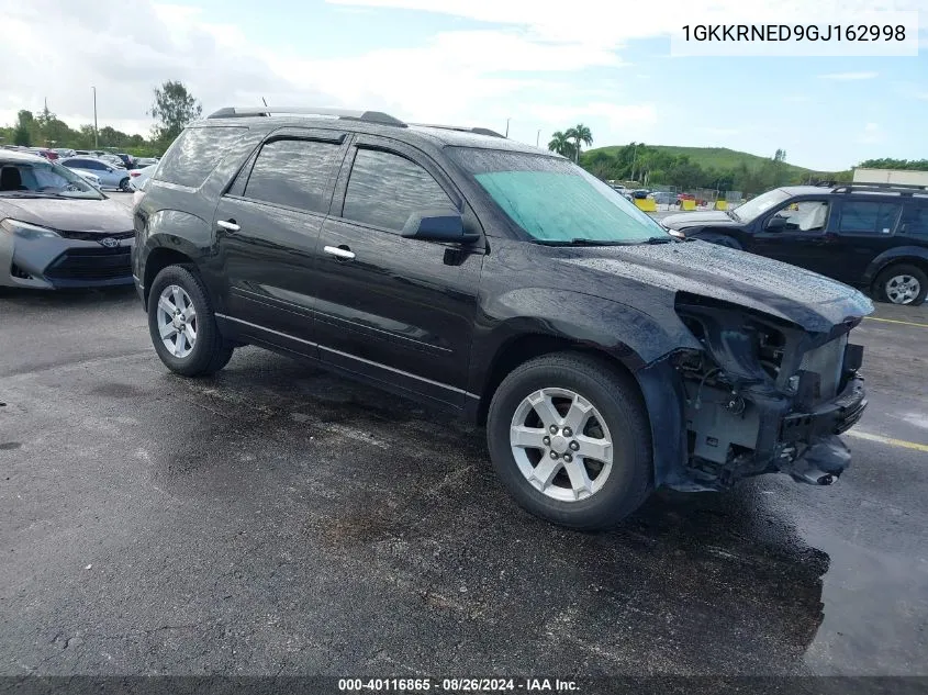 2016 GMC Acadia Sle-1 VIN: 1GKKRNED9GJ162998 Lot: 40116865