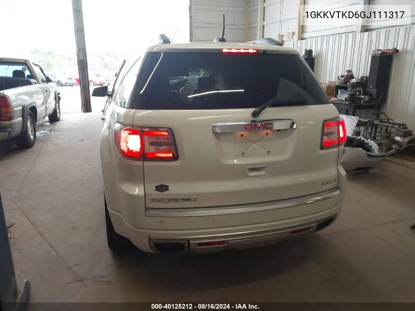 1GKKVTKD6GJ111317 2016 GMC Acadia Denali