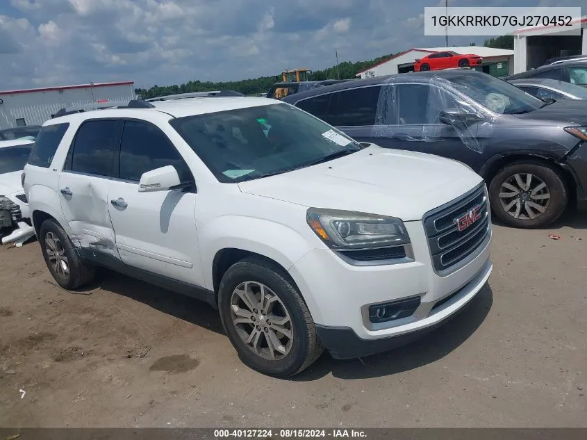 1GKKRRKD7GJ270452 2016 GMC Acadia Slt-1