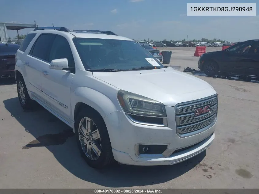 1GKKRTKD8GJ290948 2016 GMC Acadia Denali