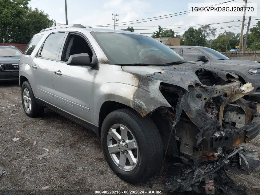 1GKKVPKD8GJ208770 2016 GMC Acadia Sle-2