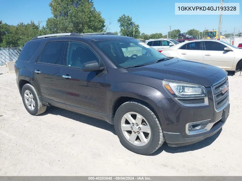 1GKKVPKD4GJ193328 2016 GMC Acadia Sle-2