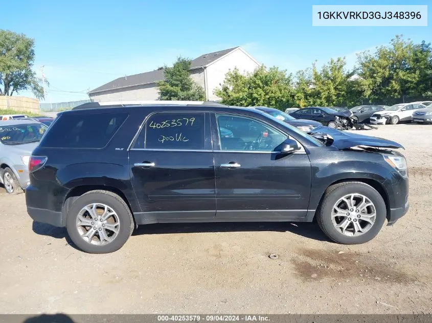 2016 GMC Acadia Slt-1 VIN: 1GKKVRKD3GJ348396 Lot: 40253579