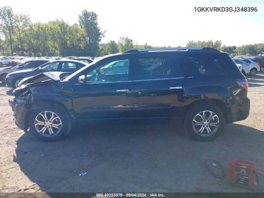 2016 GMC Acadia Slt-1 VIN: 1GKKVRKD3GJ348396 Lot: 40253579