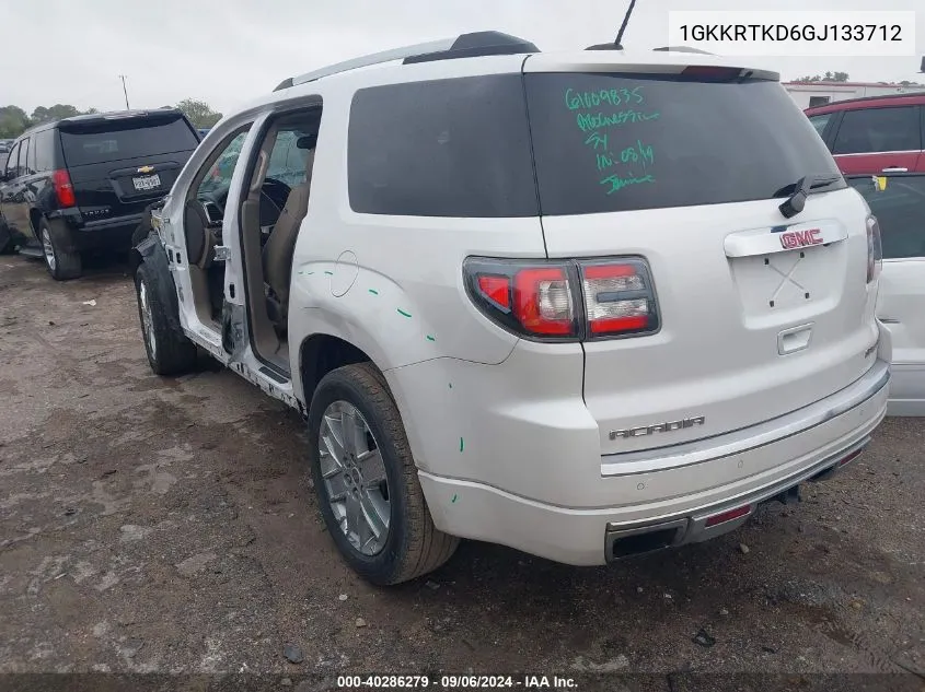 1GKKRTKD6GJ133712 2016 GMC Acadia Denali