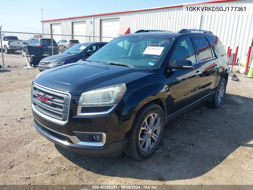 2016 GMC Acadia Slt-1 VIN: 1GKKVRKD5GJ177361 Lot: 40286291