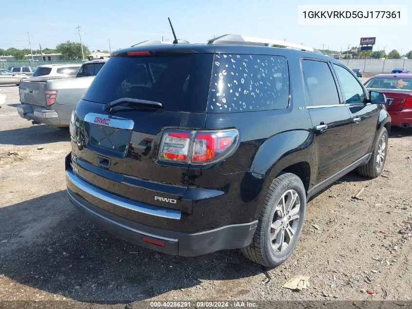 2016 GMC Acadia Slt-1 VIN: 1GKKVRKD5GJ177361 Lot: 40286291