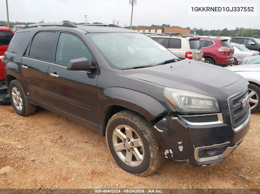 2016 GMC Acadia Sle-1 VIN: 1GKKRNED1GJ337552 Lot: 40402524