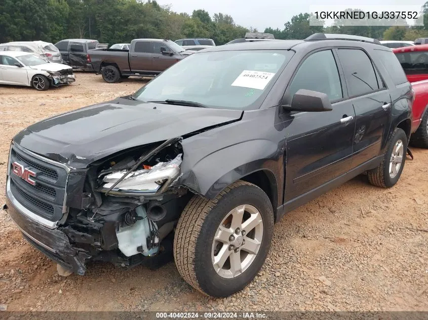 2016 GMC Acadia Sle-1 VIN: 1GKKRNED1GJ337552 Lot: 40402524