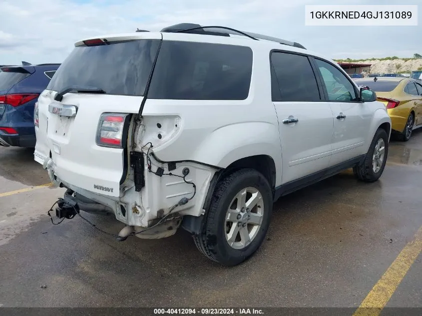 2016 GMC Acadia Sle-1 VIN: 1GKKRNED4GJ131089 Lot: 40412094